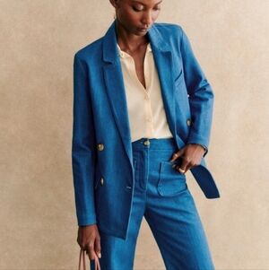 Sezane Christie Jacket in Cyan size 46